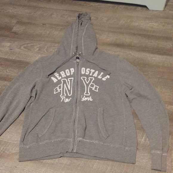 Grey Aeropostale zip-up - Picture 2 of 2